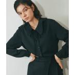 ブラウス シャツ プリーツ襟ブラウス レディース