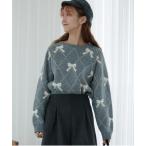 ショッピングリボン ニット セーター ダーリンリボンニット レディース