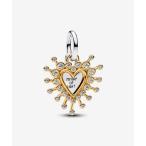 チャーム ラディアントハート ダブル ダングル チャーム レディース