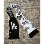 マフラー 「MLB/エムエルビー」ドジャース リバーシブル ロゴエンブレムマフラー メンズ レディース