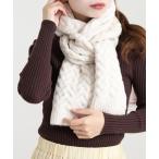 マフラー ストール ジグザグ編みニットマフラー レディース