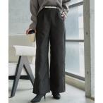 パンツ ジャガードワイドパンツ レディース