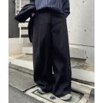 スラックス フェイクウールノータックワイ