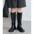 ショッピングラウンドトゥ ブーツ ロングブーツ レディース