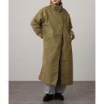 ノーカラーコート コート 撥水加工ステッチレス2Wayロングコート レディース