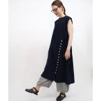 「haupia」 ノースリーブワンピース MEDIUM ネイビー レディース