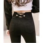 [SHEENA] обтягивающий брюки M черный женский 