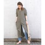 「Deuxieme Classe」 シャツワンピース FREE ブラウン レディース