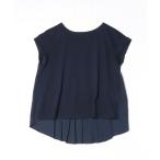 「GLOBAL WORK」 半袖カットソー MEDIUM ネイビー レディース