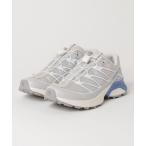 「SALOMON」 ローカットスニーカー 24.5cm ライトグレー レディース