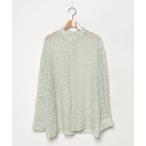 「select MOCA」 長袖ブラウス FREE グリーン レディース