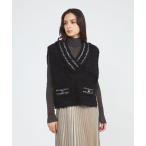 ベスト ジレ 「EPOCA STORIA」ツイード調ニットベスト「WEB＆EPOCA THE SHOP店舗限定」 レディース