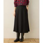 スカート 裏起毛フレアスカート「ポケットあり・ウエストゴム」