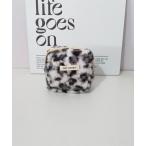 ポーチ Mignonjour/ヒョウ柄もこもこミニポーチ M2850 レディース