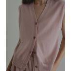 ショッピングTOKYO ベスト ジレ プレーンステッチVネックニットベスト レディース