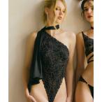 Whispers ワンショルレースボディスーツ/テディ