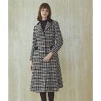 コート アウター モヘアループ千鳥_テーラード美シルエットコート レディース