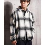 ショッピングチェックアップ ブルゾン アウター オンブレチェック ドルマン ジャケット / Ombre Check Dolman Jacket メンズ レディース
