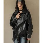 ショッピングライダース レザージャケット ライダース フェイクレザーライダースジャケット レディース