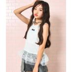 ショッピングタンクトップ タンクトップ 肌着 フリルレース付 タンクトップ キッズ 子供服 女の子