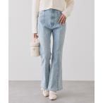 ジーンズ デニム デニムパンツ 「S/Mサイズ展開」フレアデニムパンツ レディース