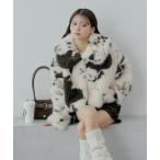 ショッピングショート コート アウター ファーショートコート レディース