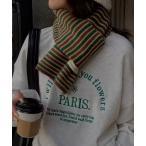  muffler палантин [ ammy. / Amy точка ] Classic окантовка вязаный muffler женский 