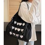 トートバッグ 2WAY コードストラップ ハートマーク トートバッグ / ショッピングバッグ レディース