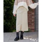 スカート 「雑誌InRed1月号掲載」フェイクスエードスカート「親子コーデ」