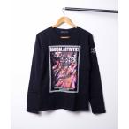 t рубашка [RES][in the attic] Vintage принт вырез лодочкой L/S-T мужской 