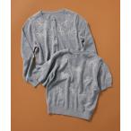 ショッピングリボン ニット セーター エイミーアンゴラ_リボンモチーフ刺しゅうニット レディース