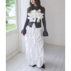 ショッピングリボン セットアップ リボンビスチェタックスカートセットアップ レディース