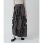 スカート ランダムタックスカート