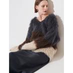 ニット セーター マルチカラージャガードニット レディース