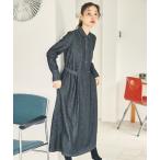 ショッピングミモレ丈 ワンピース ａｎｄ　ｍｙｅｒａ　ブラックデニムのワンピース