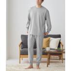 ショッピング解消 パジャマ アセドロン パジャマ 長袖長パンツ 綿混ダンボールニット 汗冷えぞくぞく解消中 メンズ