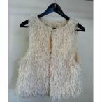 ショッピングフリンジ ベスト ジレ フリンジファーベスト レディース