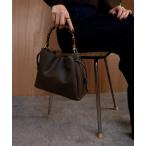 ハンドバッグ バンブーハンドルドロストバッグ