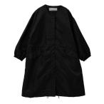 コート アウター ナイロンクルーネックドロストコート レディース
