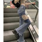 「almo」 「BURLESQUE」ブーツカットデニムパンツ MEDIUM ブルー レディース