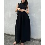 ショッピングノースリーブ 「anuans」 ノースリーブワンピース FREE ブラック レディース