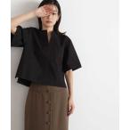 「NATURAL BEAUTY BASIC」 半袖ブラウス FREE ブラック レディース