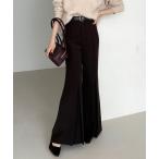 ショッピングブーツカット 「anuans」 ブーツカットパンツ SMALL ダークブラウン レディース