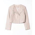 「WILLSELECTION」 ライダースジャケット M ベージュ レディース