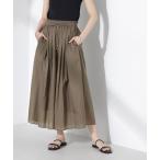 「NANO universe」 イージーパンツ FREE ブラウン レディース