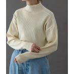 ショッピングタートルネック ニット セーター FORK＆SPOON　ワイドリブハイネックニット レディース