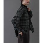 ブラウス シャツ FORK＆SPOON　ブラッシュドチェックシャツ レディース