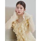 ニット セーター ラッフルデザインニットプルオーバー レディース