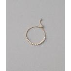 指輪 リング 「ラインストーン」 チェーンリング レディース