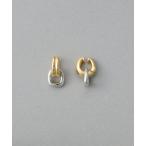 イヤリング チャーム ハグイヤリング バイカラー レディース